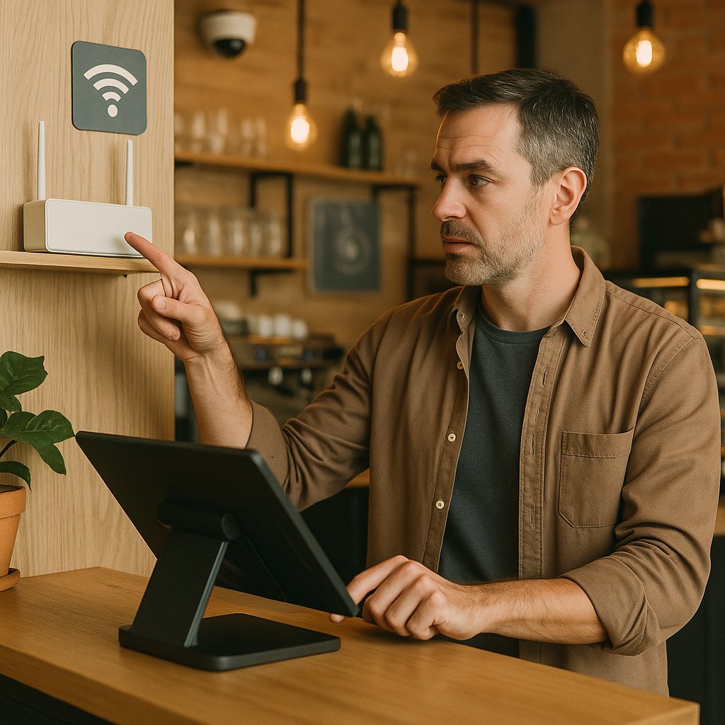 Ciberseguridad en comercios: cómo proteger el TPV, la red Wi‑Fi y los dispositivos conectados sin ser informático