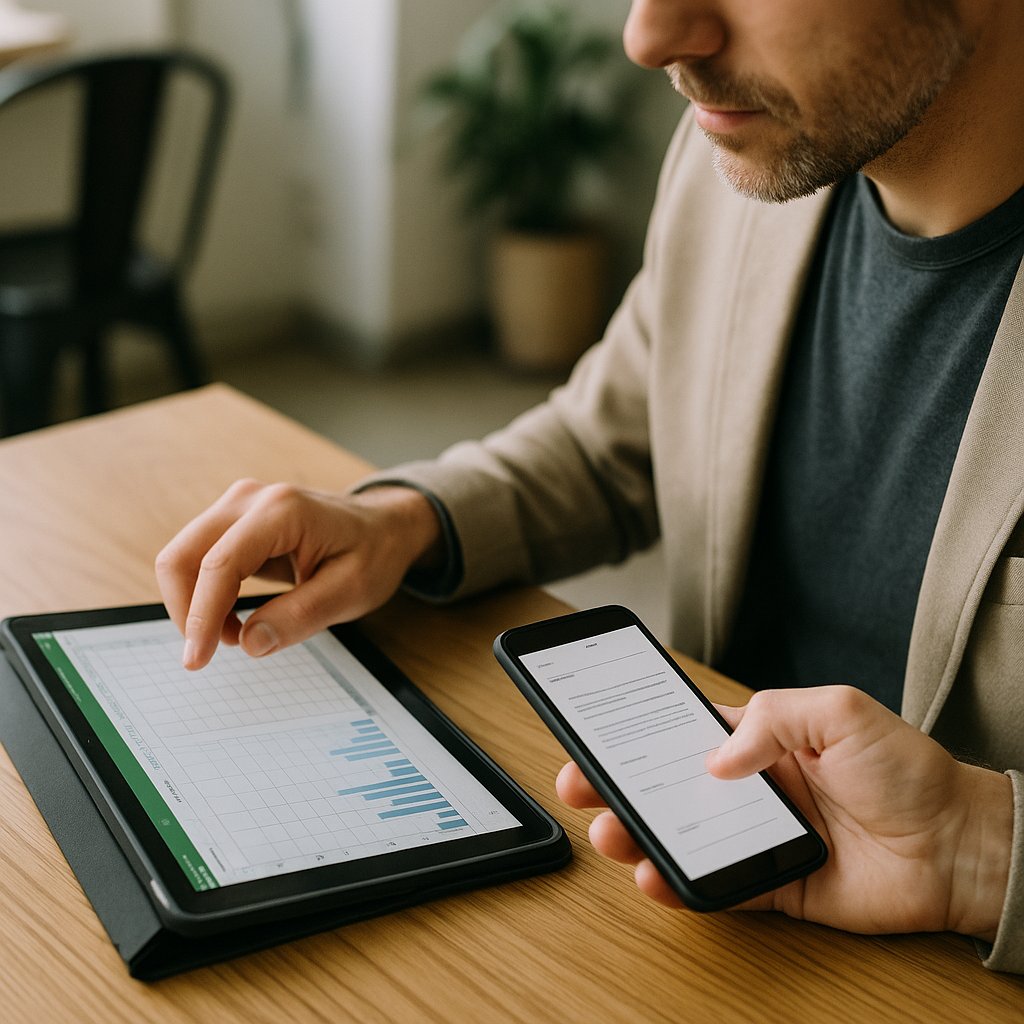 Cómo trabajar con documentos desde el móvil y la tablet: guía práctica de ofimática para autónomos y profesionales